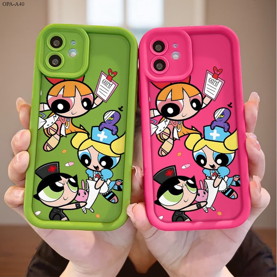 Capinha Macia Para OPPO A40 A60 4G 5G Capa De Celular Case Protetora Normal Verde Rosa Silicone 1160 TY