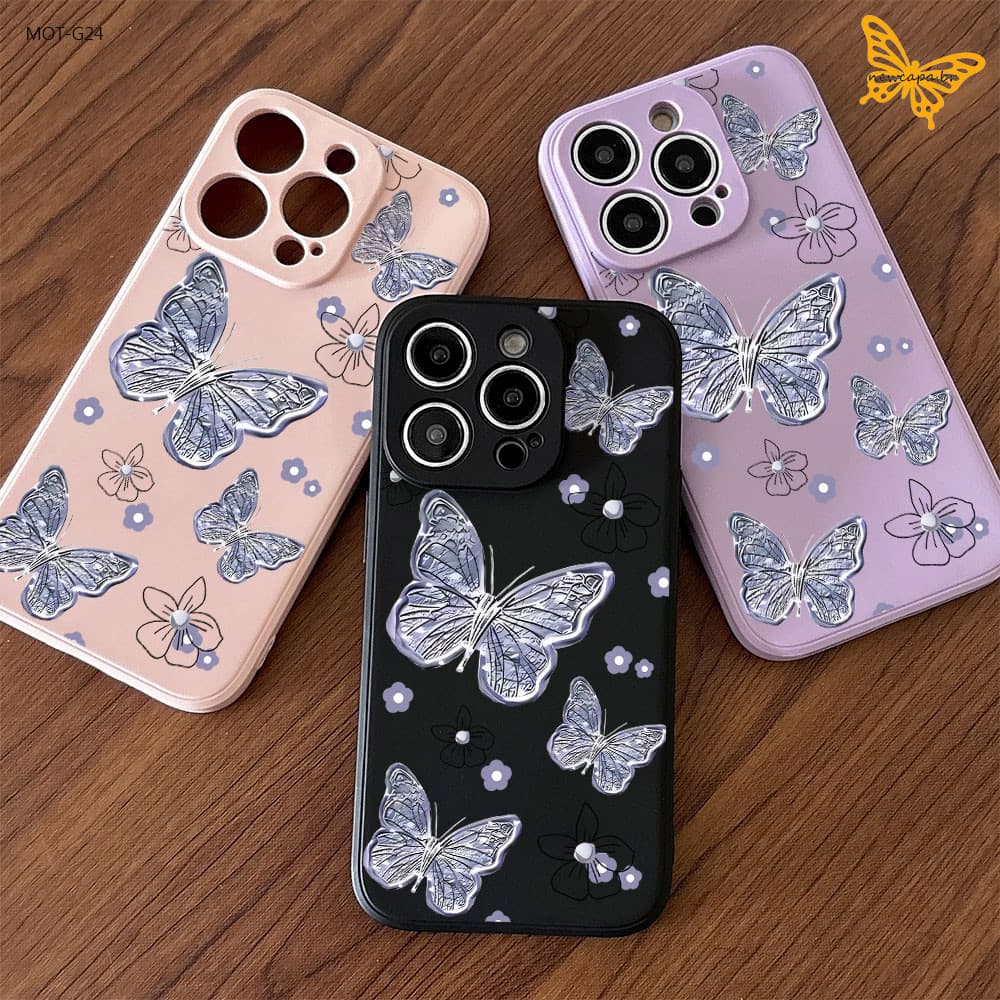 Case Capa Para Motorola Moto G24 G22 G20 G04S G30 G10 G04 Capinha De Silicone Celular Várias Cores YT 0031