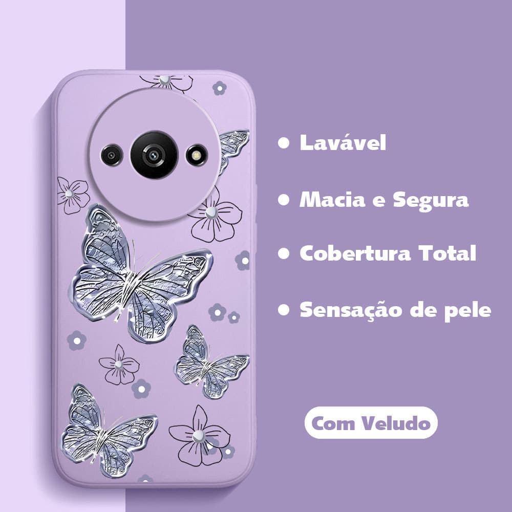 Capinha Para Xiaomi Redmi A3 A3X Capa De Luxo Liquid Silicone Celular Proteção Case YT 0031