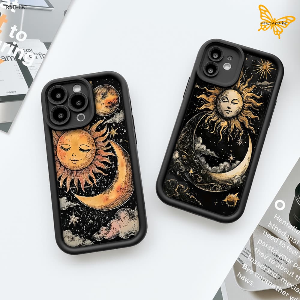 Capa Para Xiaomi Redmi 15C 13C 14C 12C 15 12 13 4G 5G Capinha Macia Silicone Preta Case De Celular TYB 6518