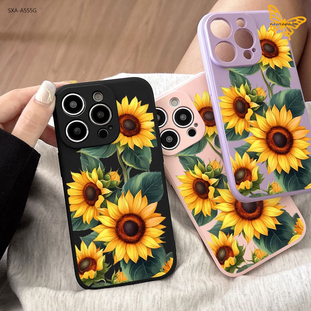 Case Capa Para Samsung Galaxy A55 A54 A35 A34 A32 4G 5G Capinha De Silicone Celular Várias Cores YT 0032