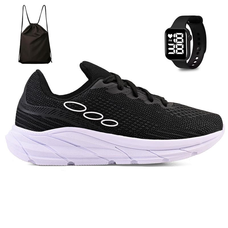 Kit Tenis Esportivo Masculino Feminino Academia Treino Leve + Mochila Bag
