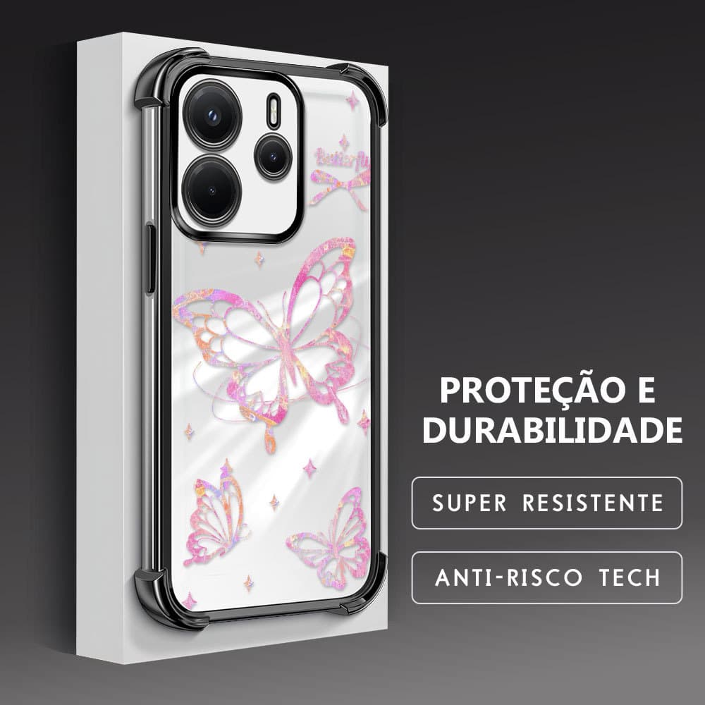 Capinha Para Xiaomi Redmi Note 14 4G Capa De Celular Case Macia Anti Choque Transparente Protetora FS 0698