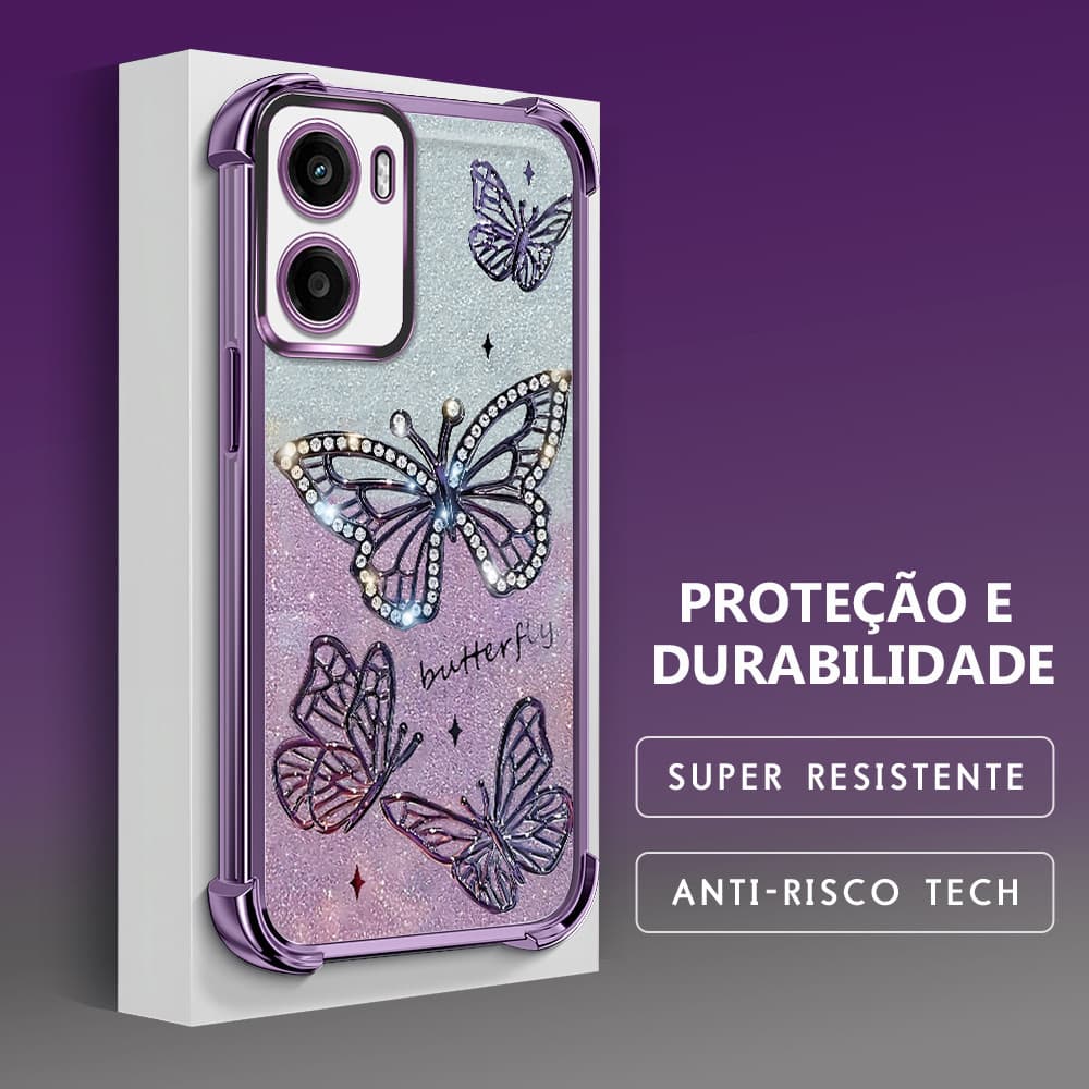 Capinha Para Motorola Moto G05 Capa De Celular Case Macia Anti Choque Transparente Protetora FS 0608