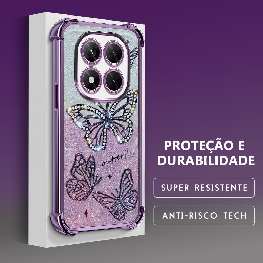 Capinha Para Xiaomi Redmi Note 14 Pro 5G Capa De Celular Case Macia Anti Choque Transparente Protetora FS 0608