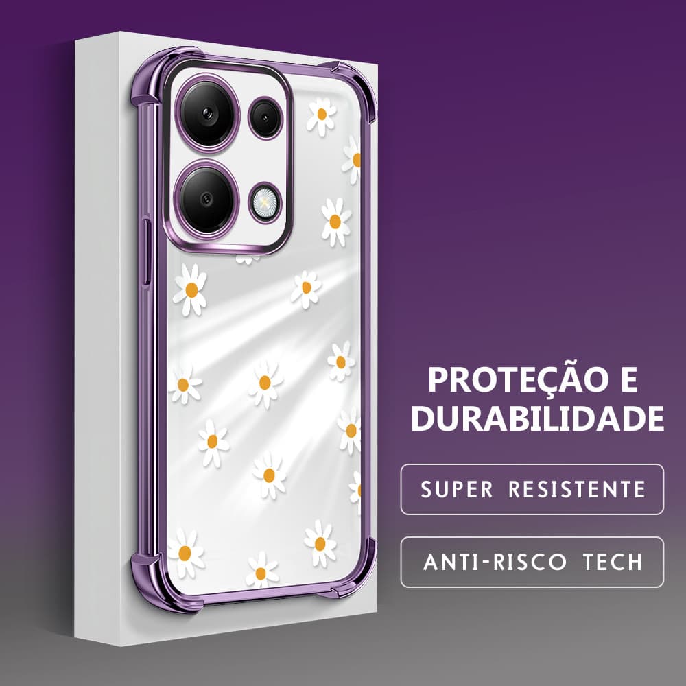 Capinha Para Xiaomi Redmi Note 13 Poco M6 Pro 4G Capa De Celular Case Macia Anti Choque Transparente Protetora FS 0484