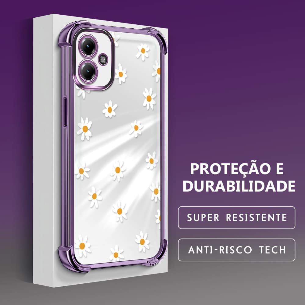 Capinha Para Motorola Moto G14 Capa De Celular Case Macia Anti Choque Transparente Protetora FS 0484