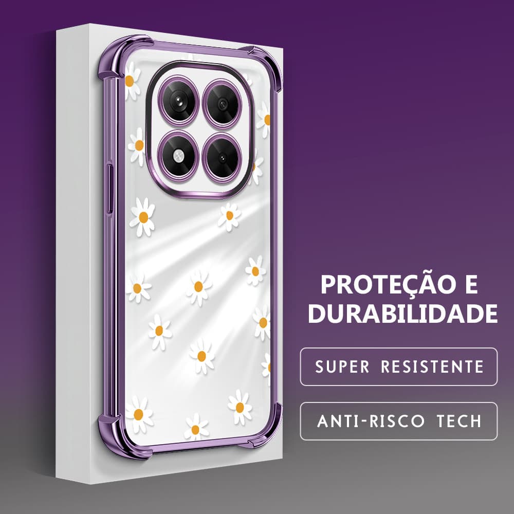 Capinha Para Xiaomi Redmi Note 14 Pro 5G Capa De Celular Case Macia Anti Choque Transparente Protetora FS 0484