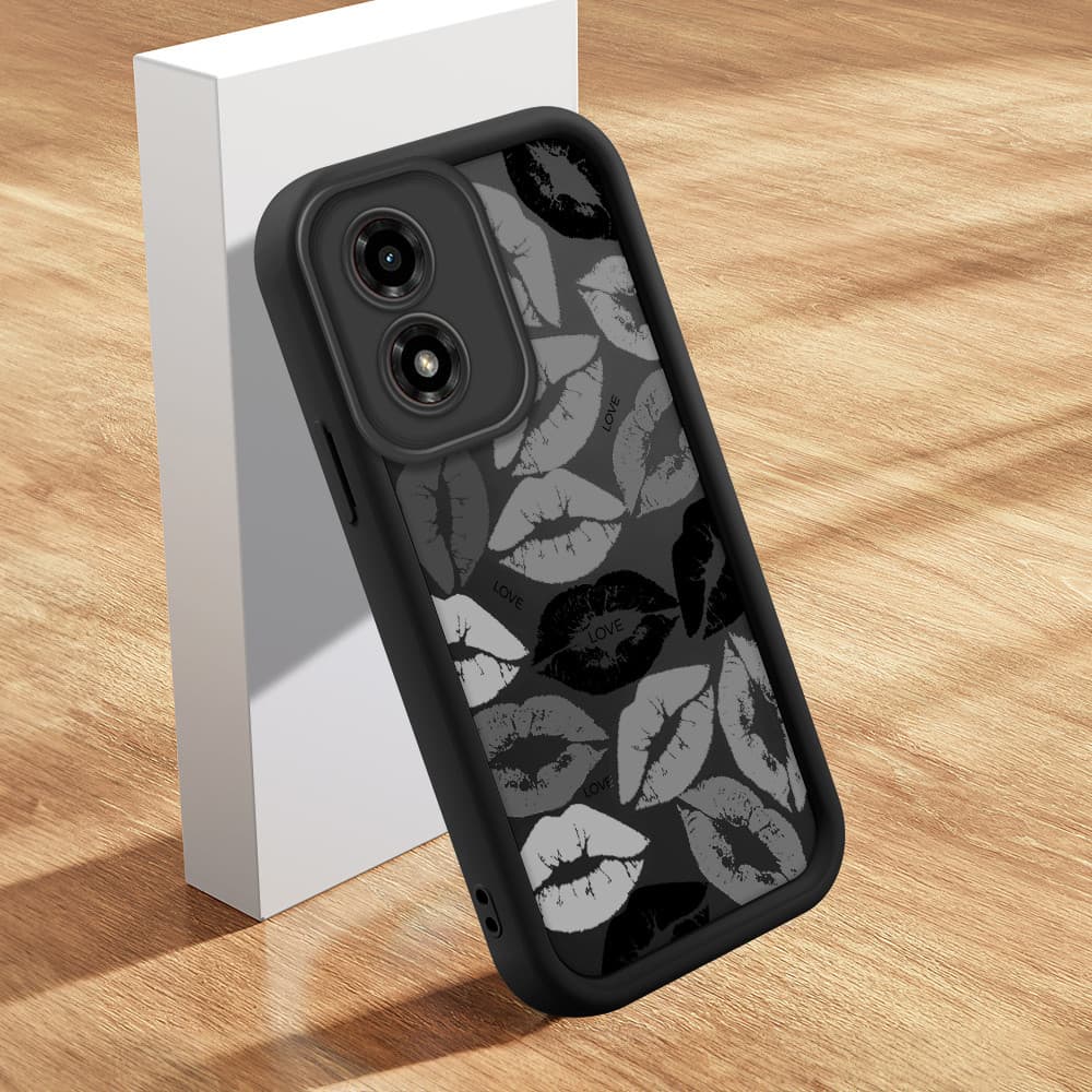 Capinha Para Motorola Moto G04 G04S E14 Capa De Celular Macia Silicone Protetora Preta Case BTY 5652