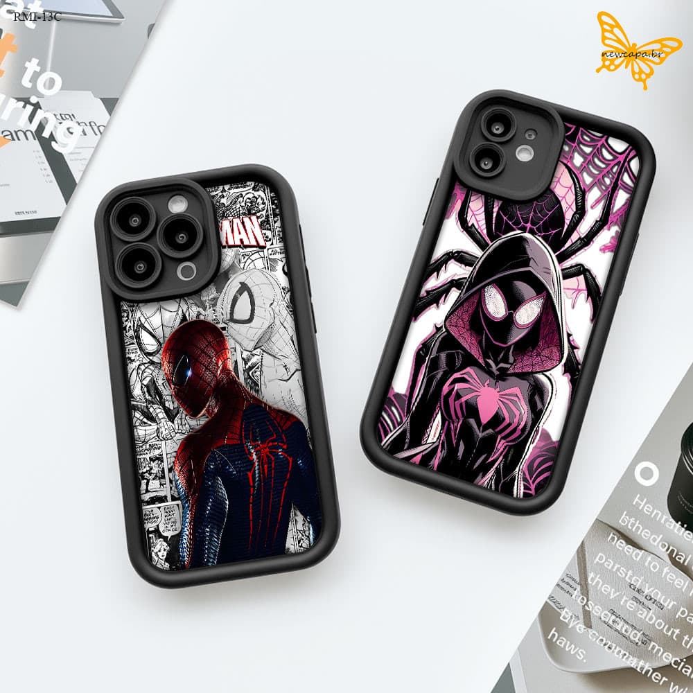 Capa Para Xiaomi Redmi 15C 13C 14C 12C 15 12 13 4G 5G Capinha Macia Silicone Preta Case De Celular TYB 6618