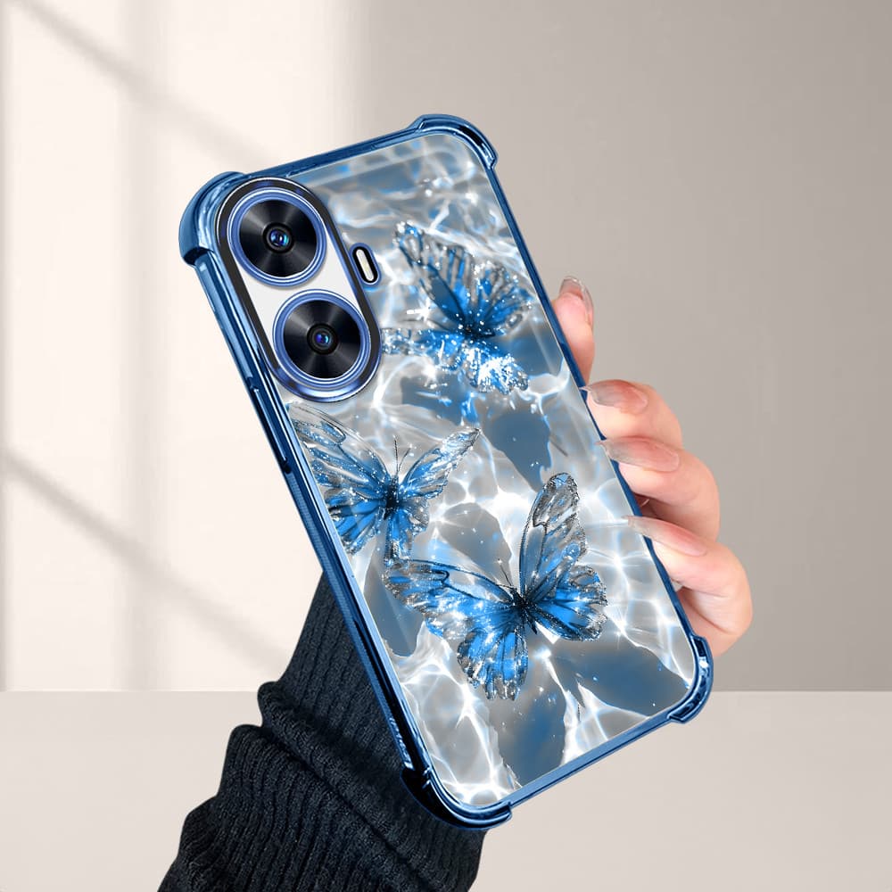 Capinha Para Realme C55 Narzo N55 Capa Transparente De Celular Silicone Anti Impacto Protetora De Telefone Case FS0461
