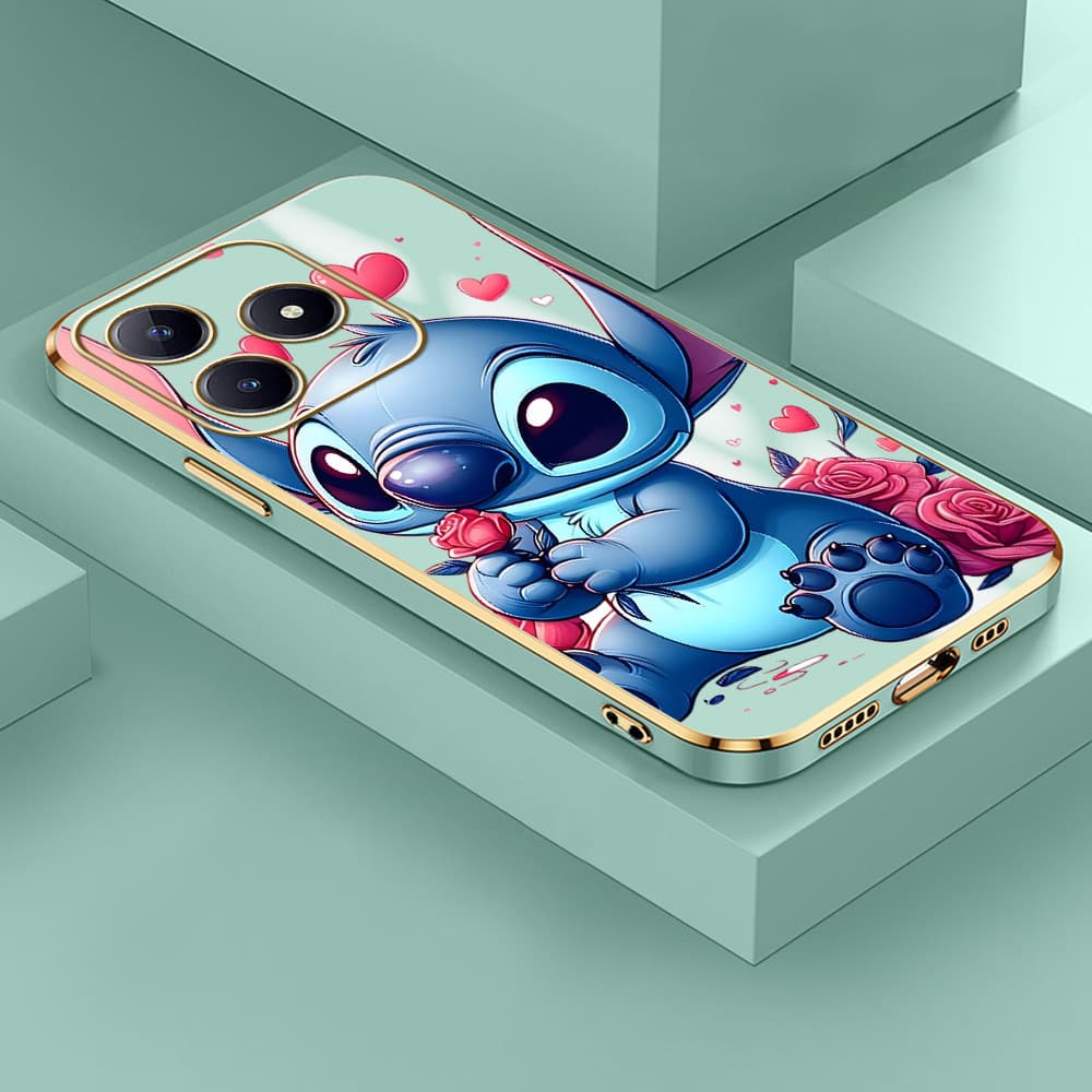 Capa Para Realme C61 C63 Capinha Case Stitch Desenho Capas De Celular Divertida Gloss 1993