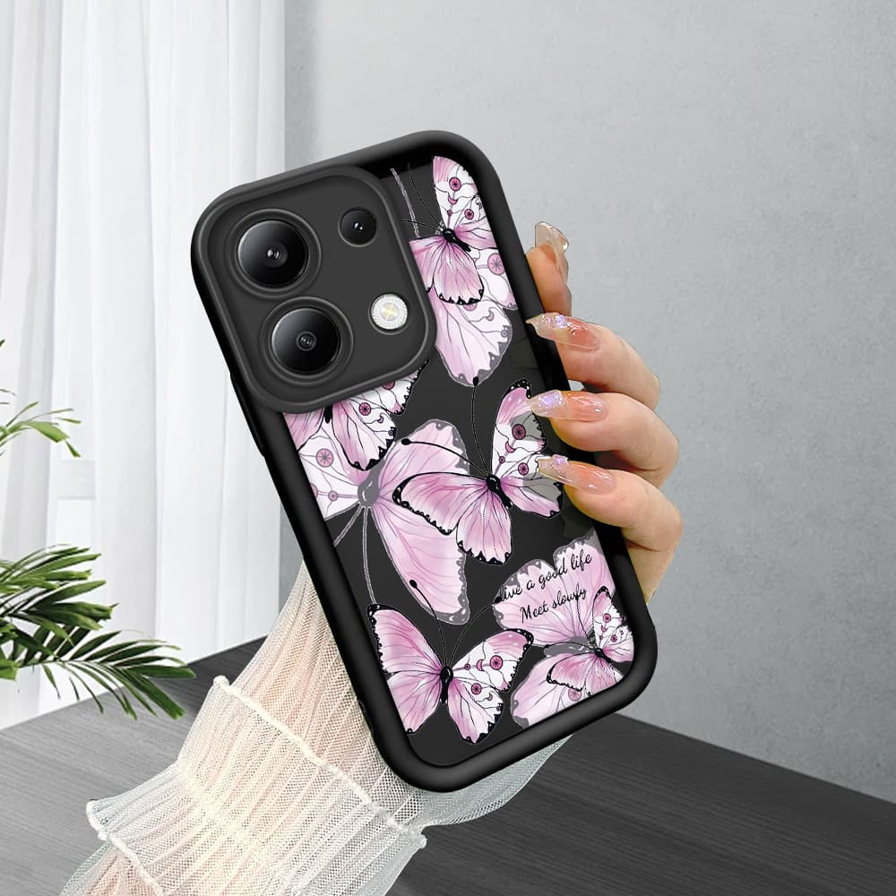 Capinha Para Xiaomi Redmi Note 13 4G Capa De Celular Macia Silicone Protetora Preta Case BTY 5066