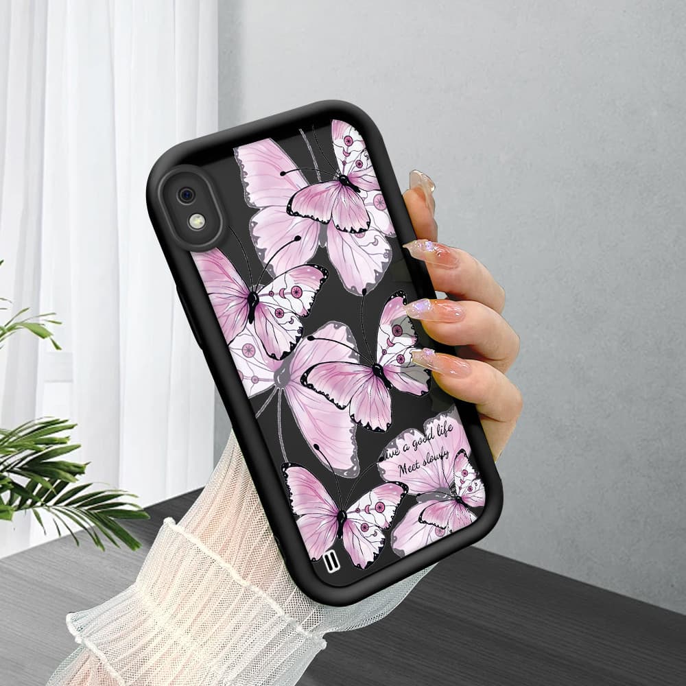 Capinha Para Samsung Galaxy A10 Capa De Celular Macia Silicone Protetora Preta Case BTY 5066