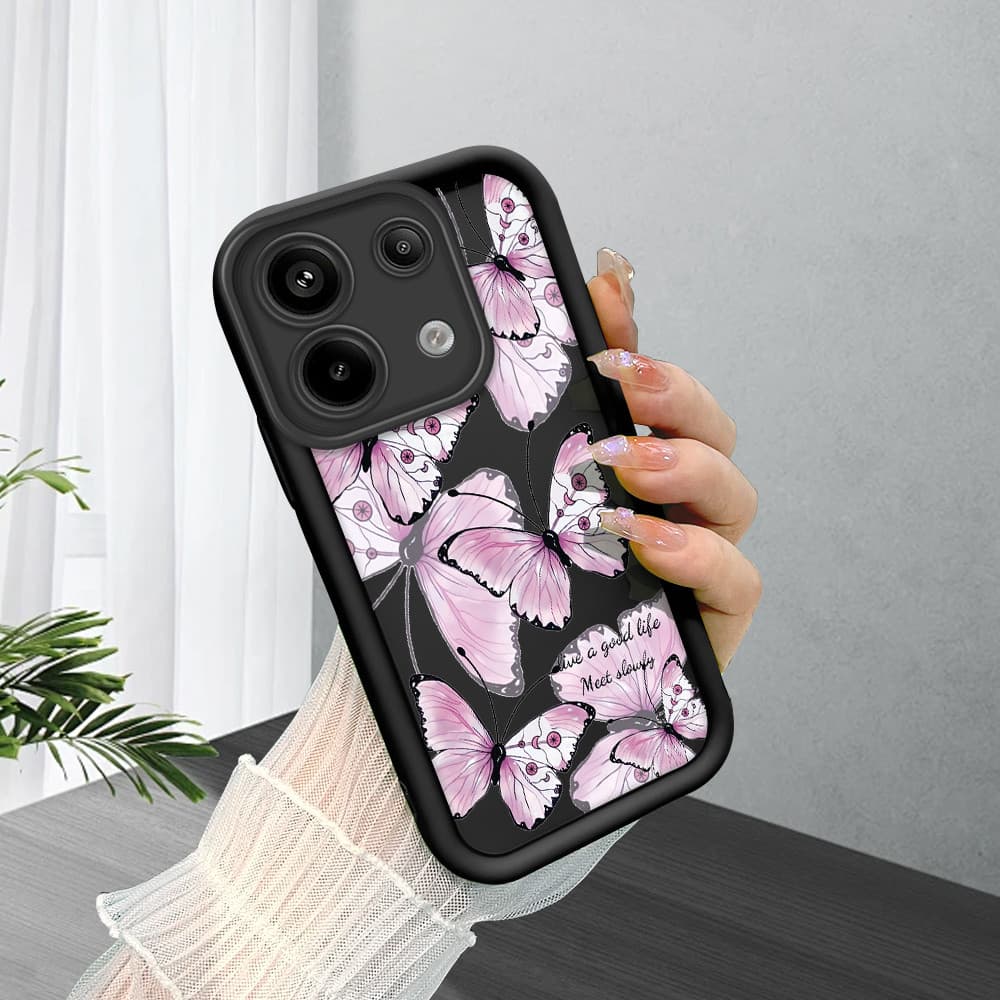 Capinha Para Xiaomi Poco X6 Redmi Note 13 Pro Neo 5G Capa De Celular Macia Silicone Protetora Preta Case BTY 5066