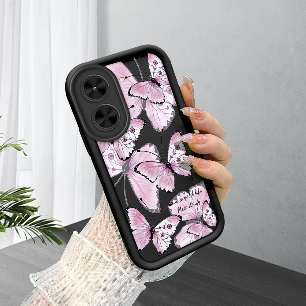 Capinha Para Xiaomi Poco C71 Capa De Celular Macia Silicone Protetora Preta Case BTY 5066