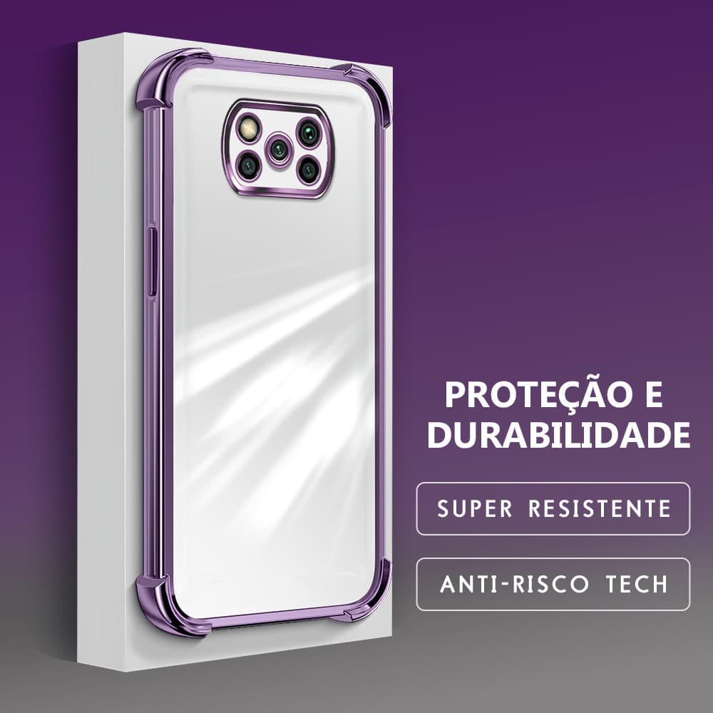 Capinha Para Xiaomi Poco X3 NFC Pro Capa Transparente De Celular Silicone Anti Impacto Protetora De Telefone Case FS0000