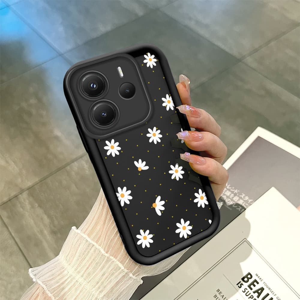 Capinha Para Xiaomi Redmi Note 14 5G Capa De Celular Macia Silicone Protetora Preta Case BTY 5591