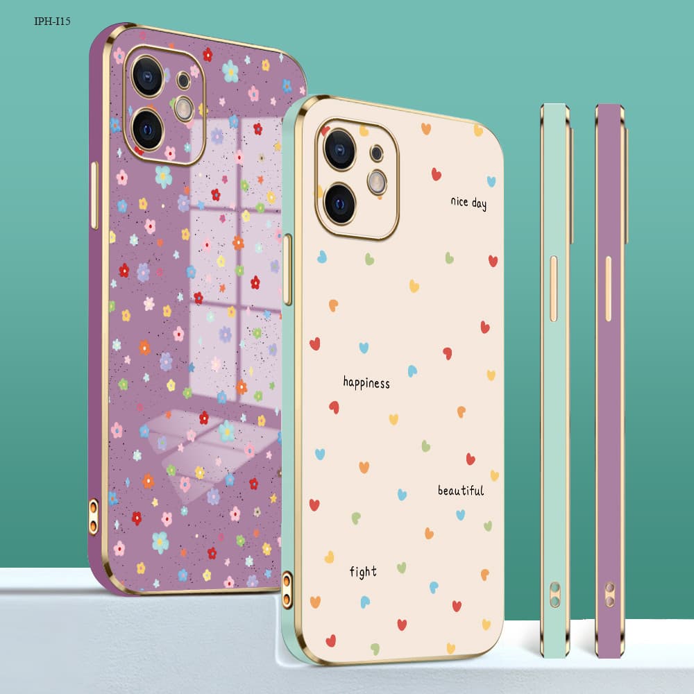 Capinha Para iPhone 17 17E 16 16E 15 14 13 12 11 X XS XR 7 8 SE Pro Max Plus Luxo Coração De Celular Capa Case 2094DD