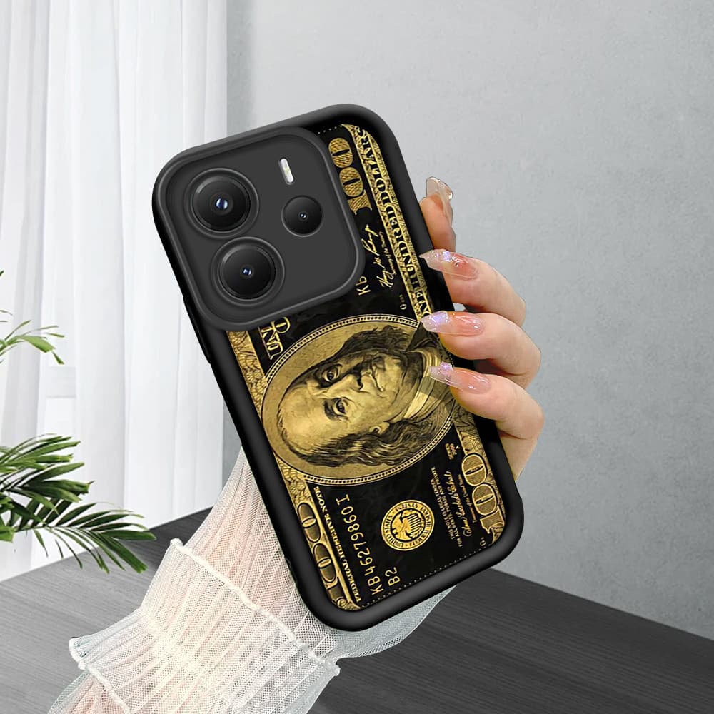 Capinha Macia Silicone Protetora Preta Case Para Xiaomi Redmi Note 14 5G Capa De Celular BTY 5689