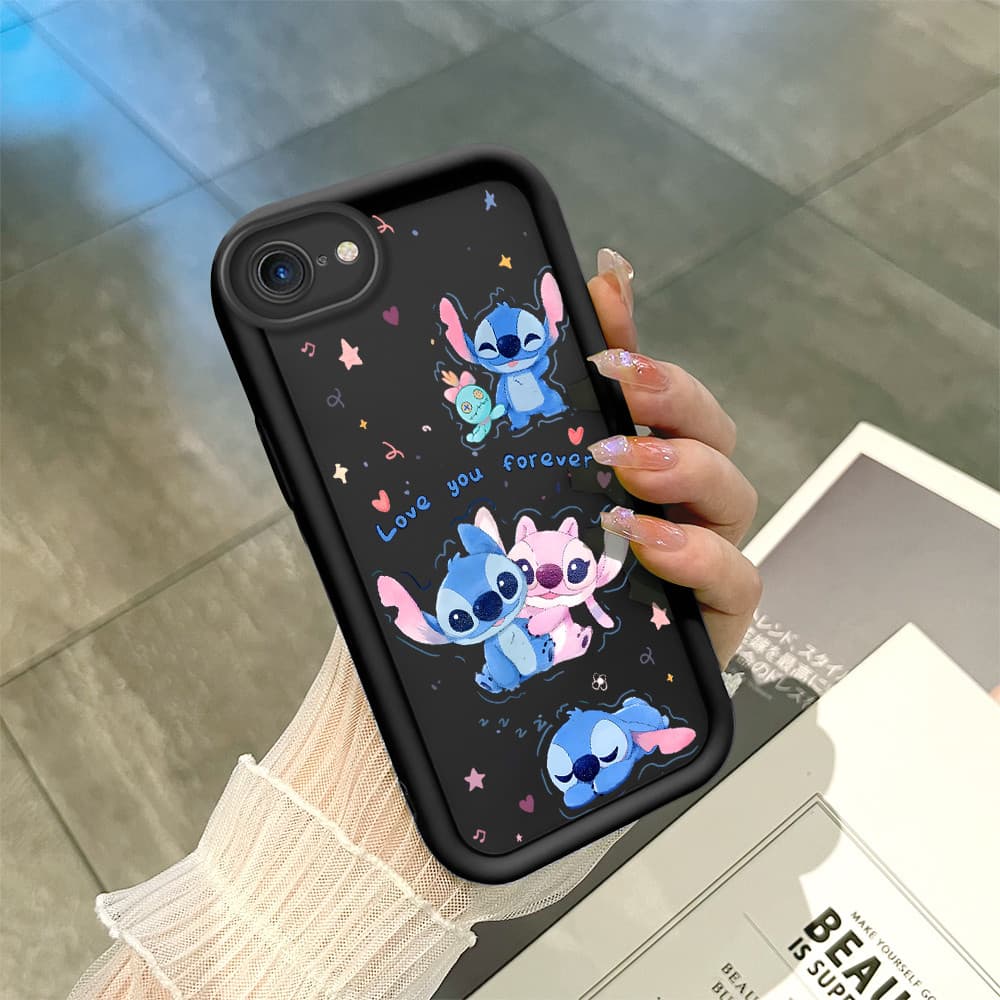 Capinha Macia Silicone Protetora Preta Case Para iPhone 7 8 SE 2020 2022 Capa De Celular BTY 5290