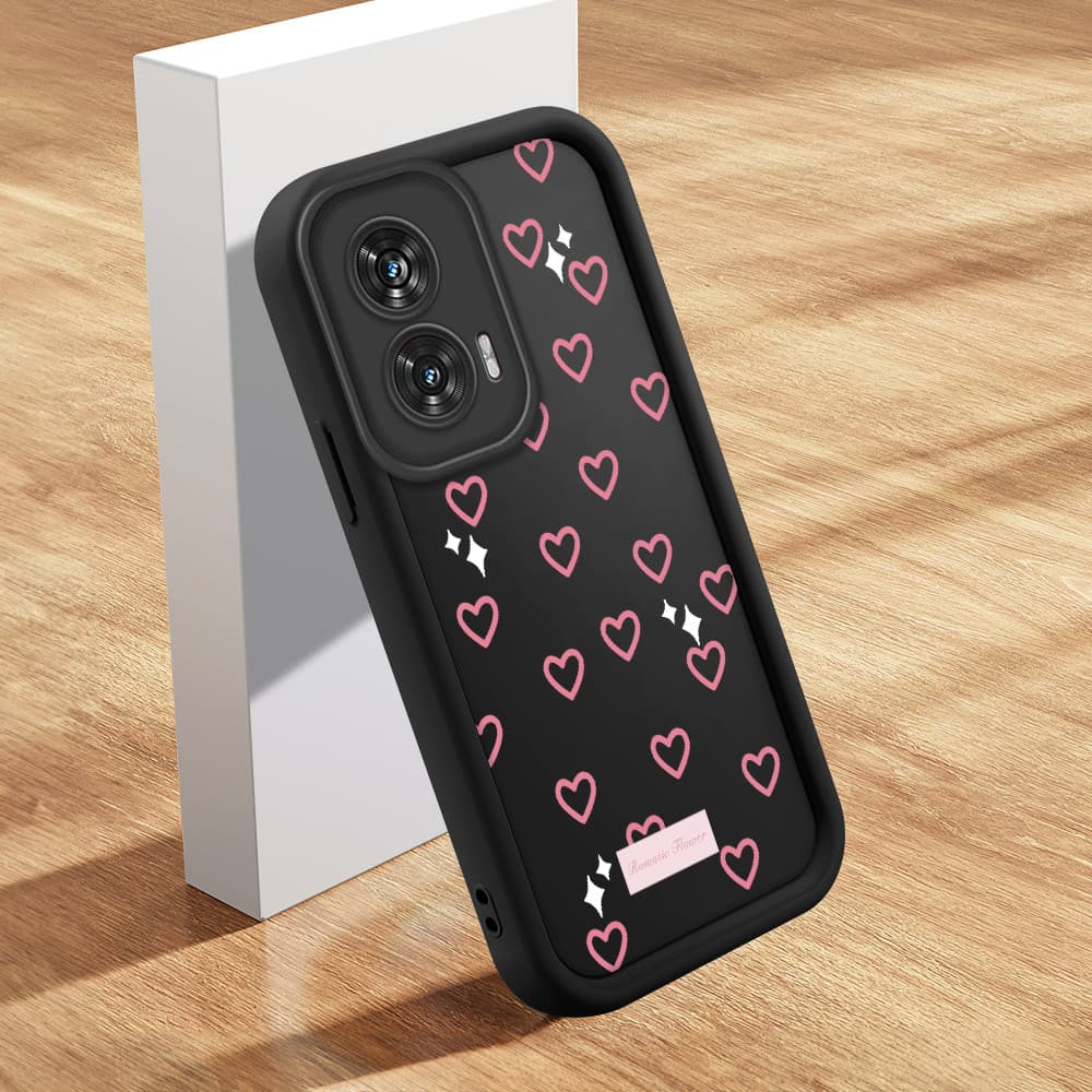 Capinha Macia Silicone Protetora Preta Case Para Motorola Moto Edge 50 Fusion Capa De Celular BTY 5783