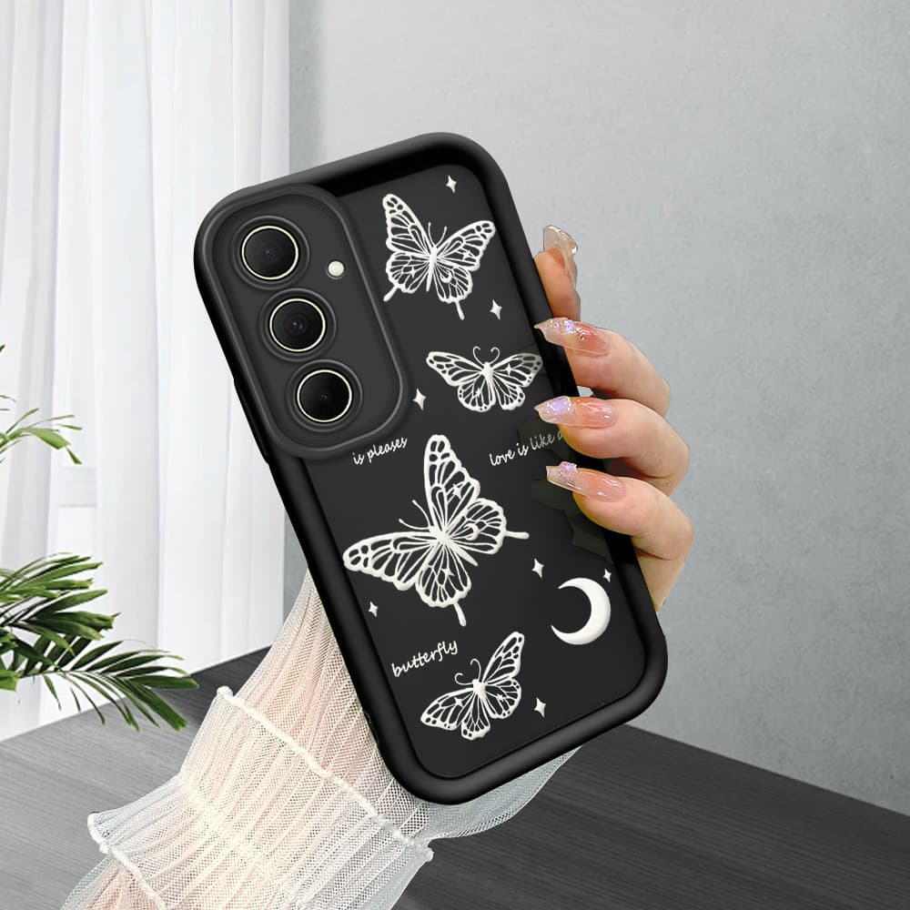Capinha Macia Silicone Protetora Preta Case Para Samsung Galaxy A35 5G Capa De Celular BTY 5731
