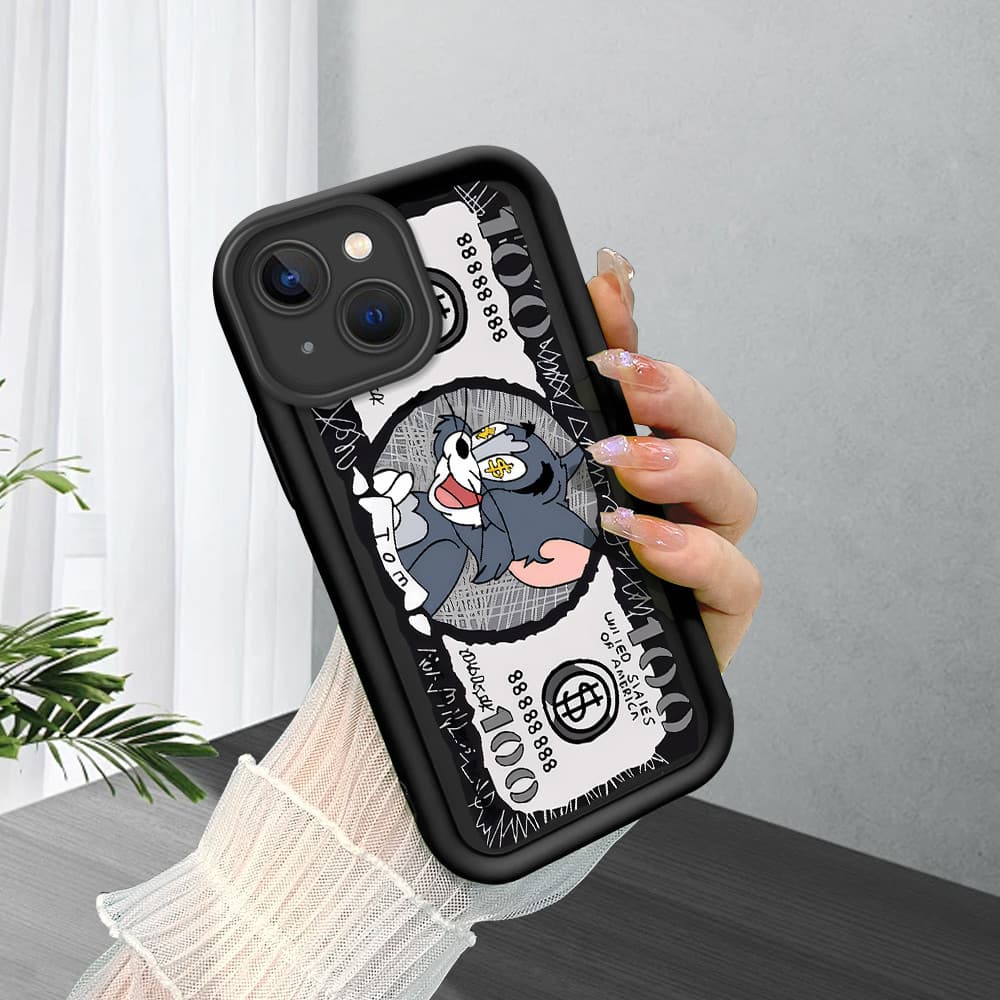 Capinha Macia Silicone Protetora Preta Case Para iPhone 14 Plus Capa De Celular BTY 5782