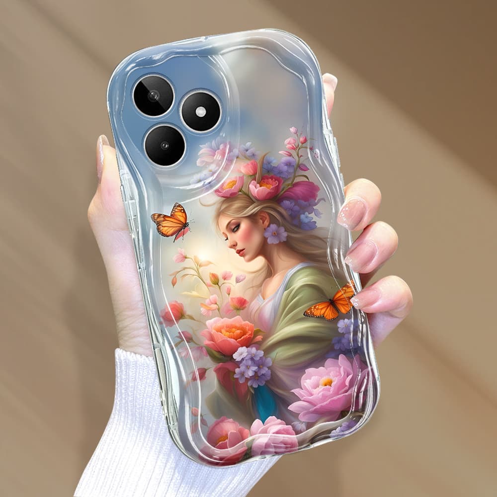 Capa Para Realme C53 C51 Note 50 Narzo N53 Capinha De Silicone Macia Celular Protetora Textura Com Creme 3345 Case NYW