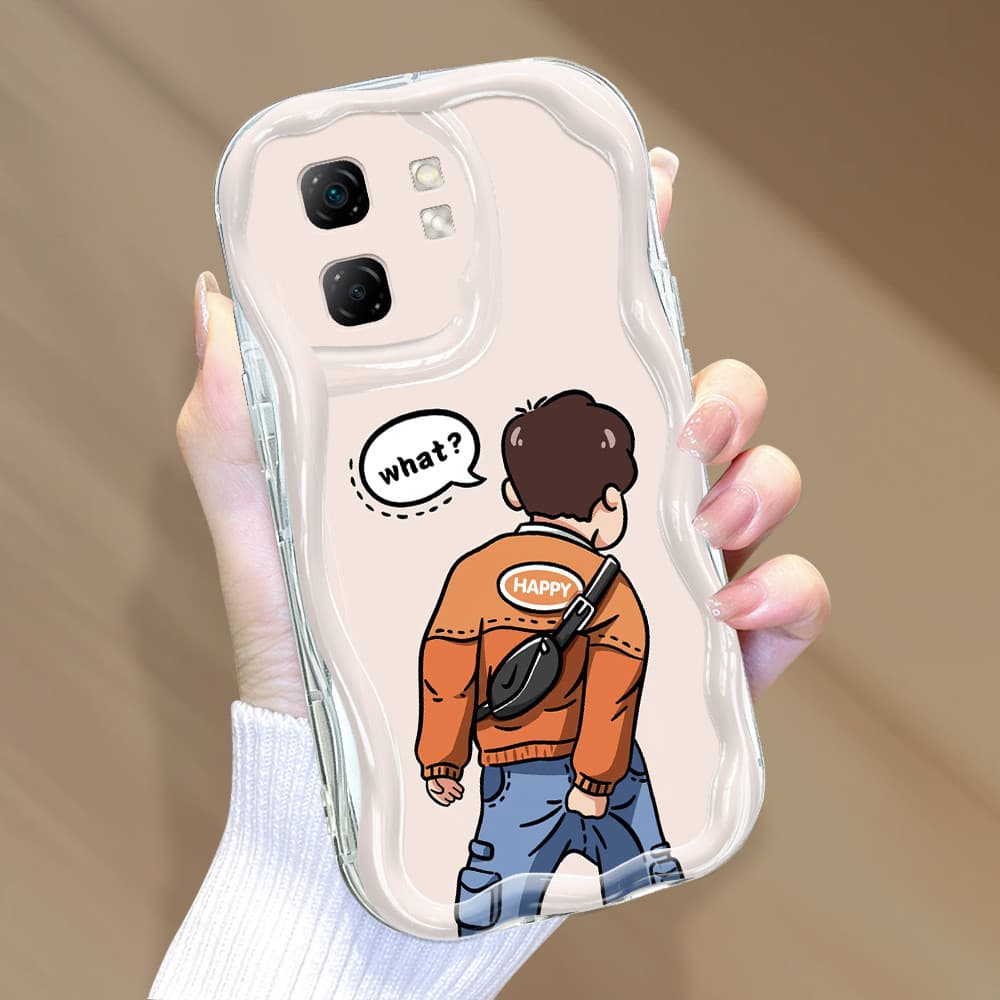 Capa Para Infinix Smart 9 Hot 50i Capinha De Silicone Macia Celular Protetora Textura Com Creme 3346 Case NYW