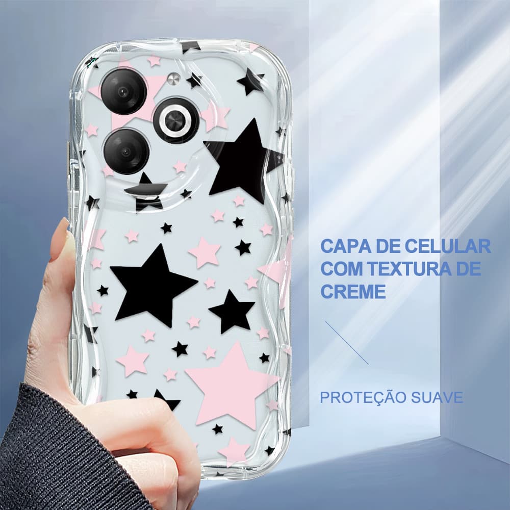 Capa Para Infinix Smart 8 Pro HD Plus Hot 40i Capinha De Silicone Macia Celular Protetora Textura Com 3267 Case NYW