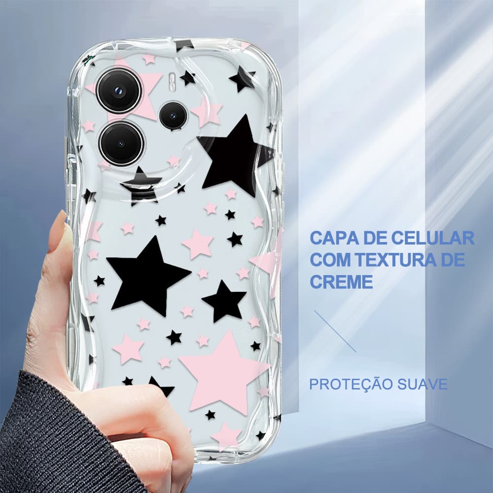 Capa Para Xiaomi Redmi Note 14 4G Capinha De Silicone Macia Celular Protetora Textura Com Creme 3267 Case NYW