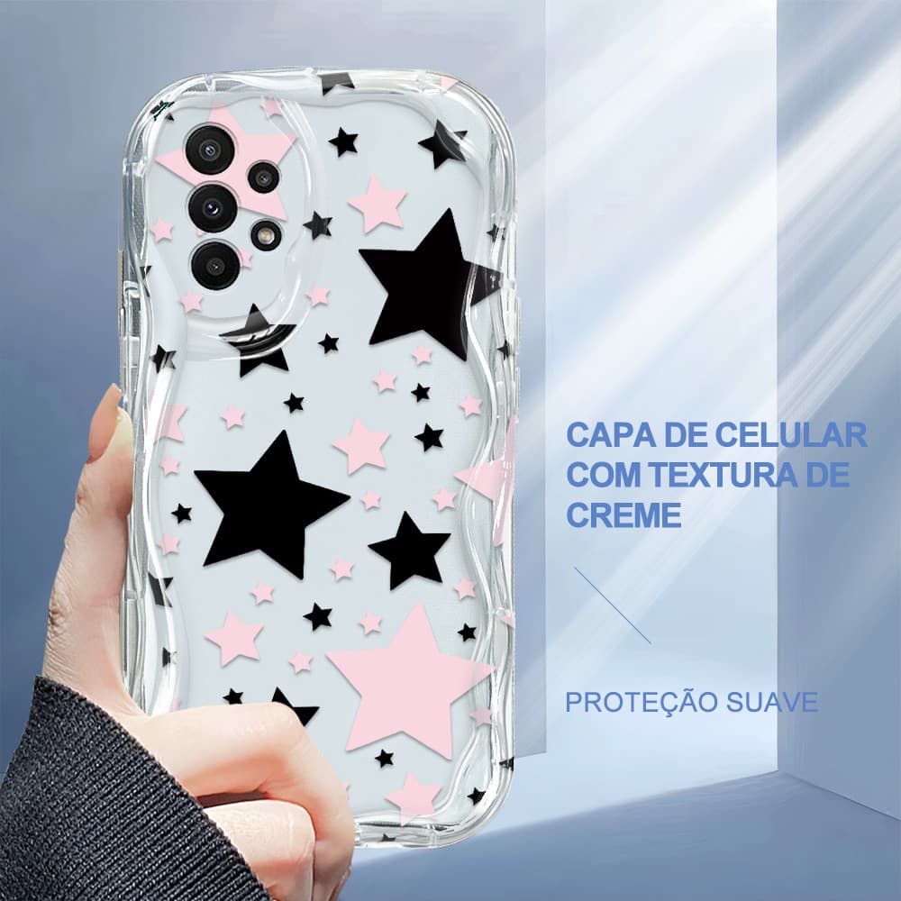 Capa Para Samsung Galaxy A23 4G 5G Capinha De Silicone Macia Celular Protetora Textura Com Creme 3267 Case NYW