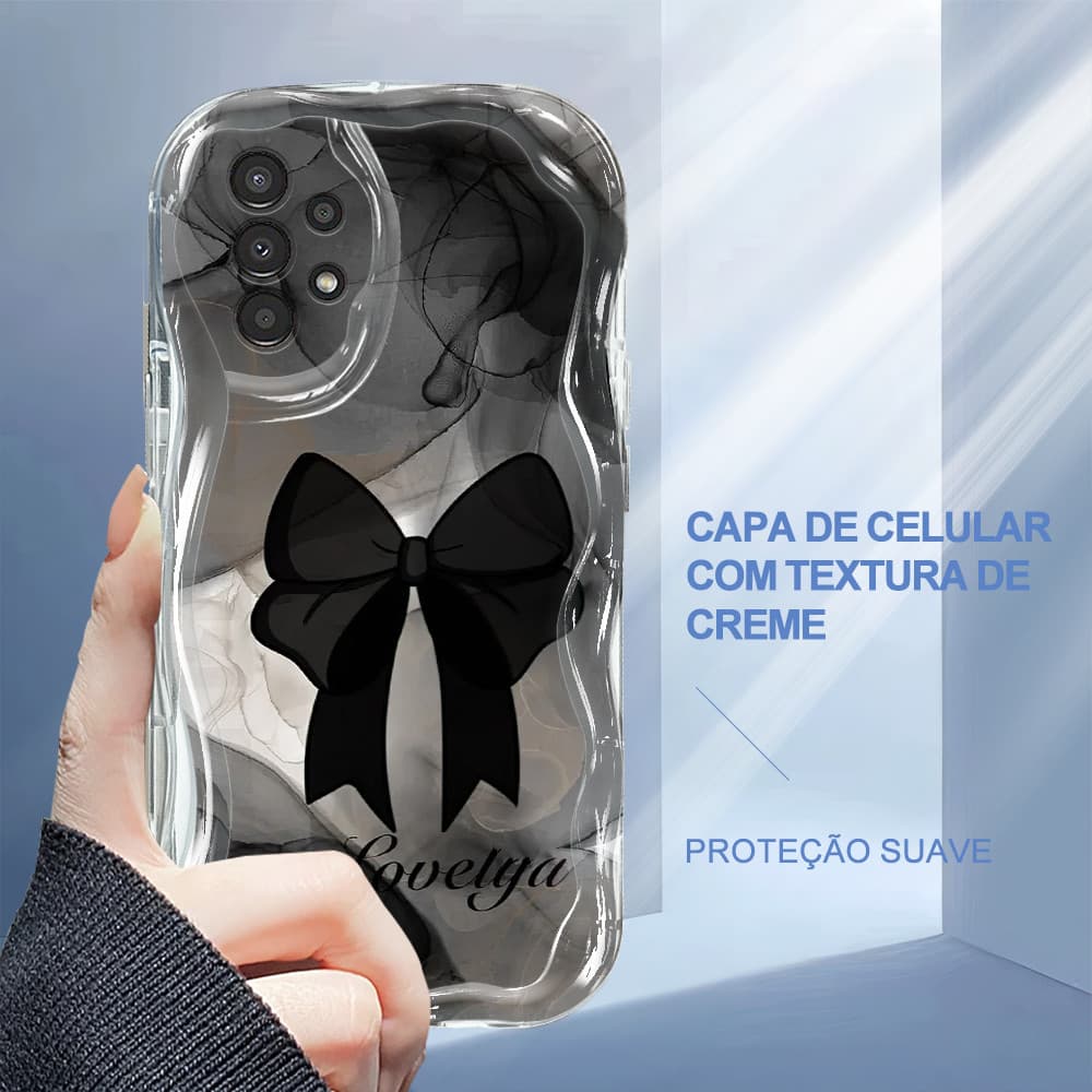 Capa Para Samsung Galaxy A13 4G Capinha De Silicone Macia Celular Protetora Textura Com Creme 3334 Case NYW