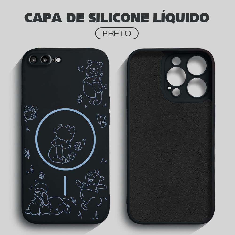 Capinha Silicone Para iPhone 7 8 Plus Capa De Celular Anti Choque Capinhas Macia Case YT 0111
