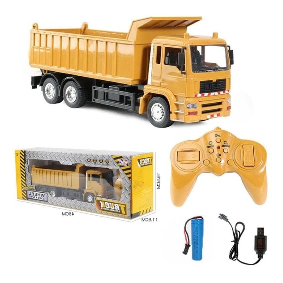 Carrinho De Controle Remoto 8ch Caminhão Caçamba 8 Canais Rc