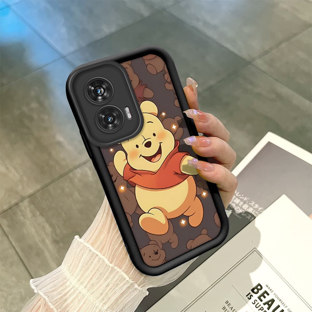 Capinha Macia Silicone Protetora Preta Case Para Motorola Moto Edge 50 Fusion Capa De Celular BTY 6675