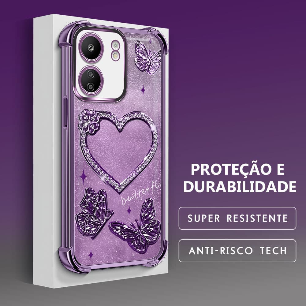 Capinha Para Xiaomi Redmi 13C Poco C65 4G Capa De Celular Case Macia Anti Choque Transparente Protetora FS 0694