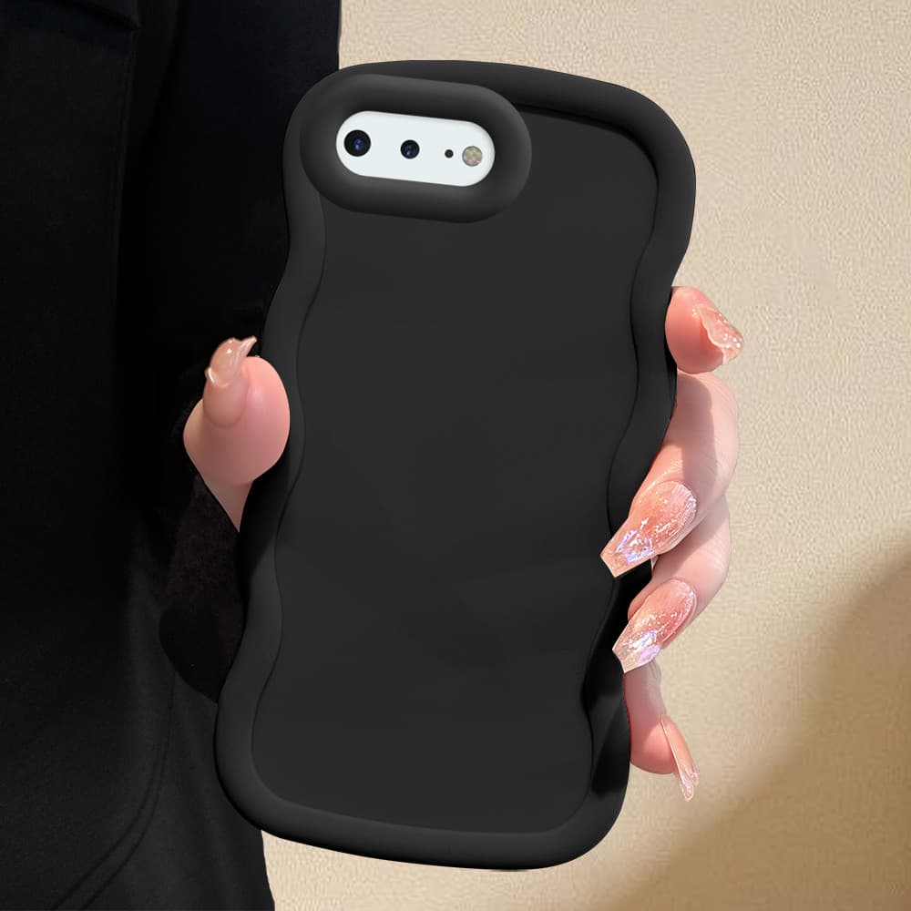 Capa Para iPhone 7 8 6 6S Plus Capinha Macia De Silicone Celular Simples 0000 MKL