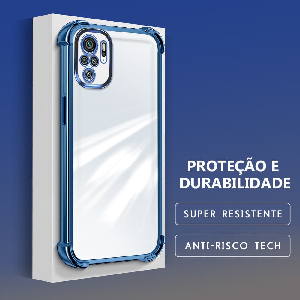 Capinha Capa Anti Impacto Transparente Luxo Para Xiaomi Redmi Note 10 10S Poco M5S Case De Celular SJ 0000