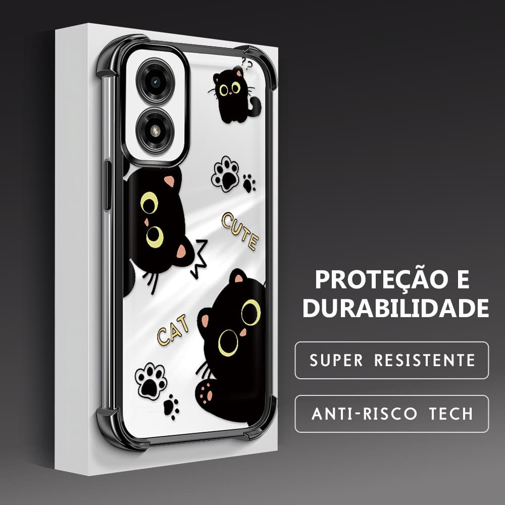 Capinha Para Motorola Moto G04 G04S E14 Anti Queda Capa Celular FS0490