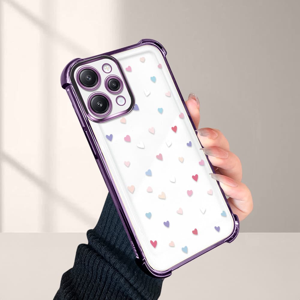 Capinha Case De Telefone Para Xiaomi Redmi 12 4G Transparente Anti-Queda Kawaii Silicone De Celular FS0476