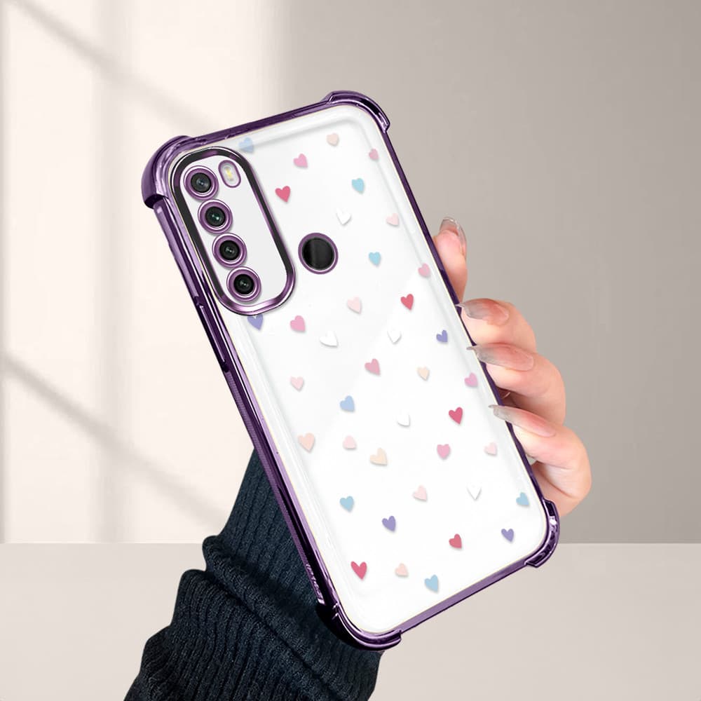 Capinha Case De Telefone Para Xiaomi Redmi Note 8 Transparente Anti-Queda Kawaii Silicone De Celular FS0476