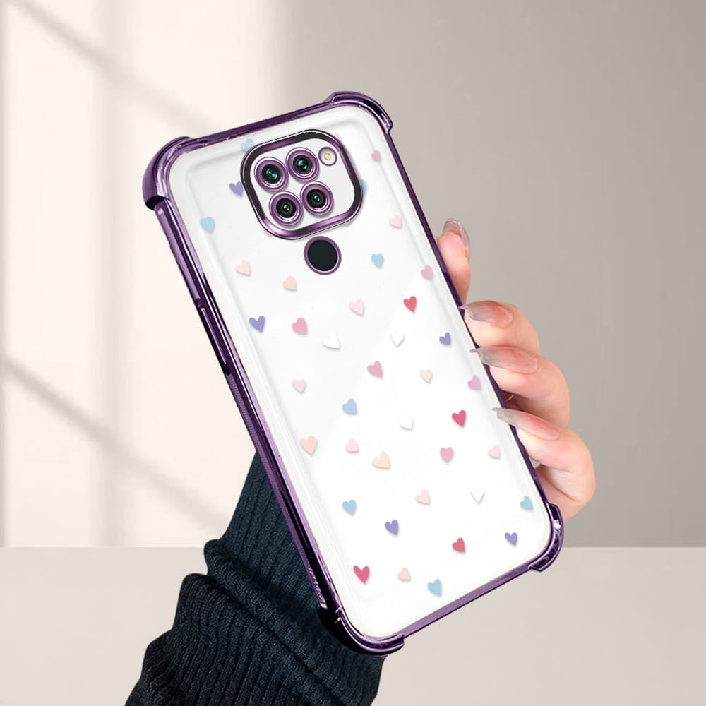Capinha Case De Telefone Para Xiaomi Redmi Note 9 Transparente Anti-Queda Kawaii Silicone De Celular FS0476