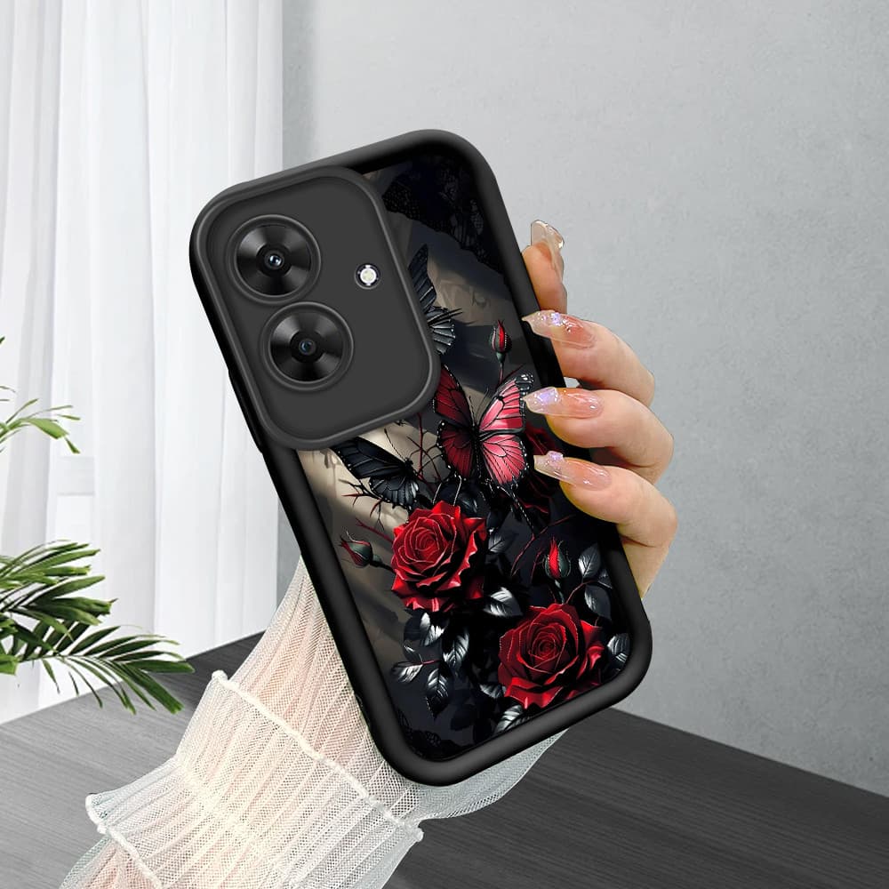 Capinha Para Realme Note 60 60X Narzo N61 Preta Silicone De Celular Capa TY5483