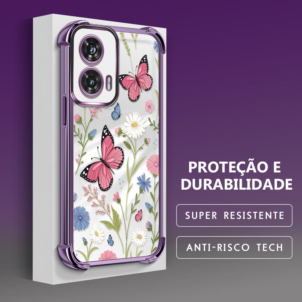Capinha Para Motorola Moto Edge 50 Fusion Capa De Celular Case Macia Anti Choque Transparente Protetora FS 0025