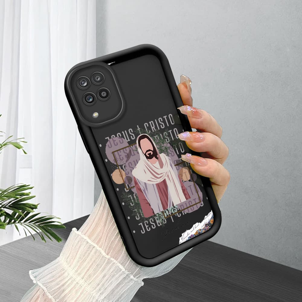 Capinha Para Samsung Galaxy A12 M12 5G Preta Silicone De Celular Capa TY6128