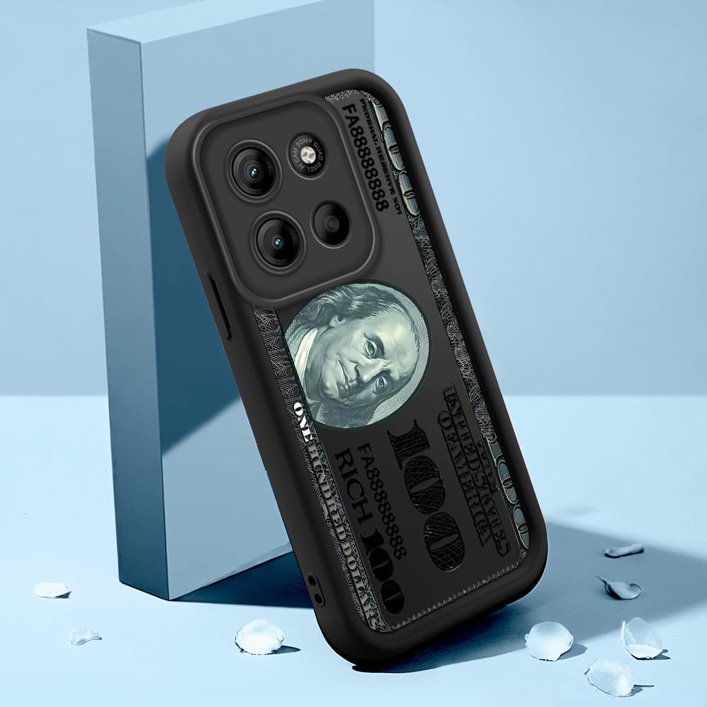 Capa Para Motorola Moto G15 Capinha De Celular Macio Preto Normal Silicone Case 6074 TYB