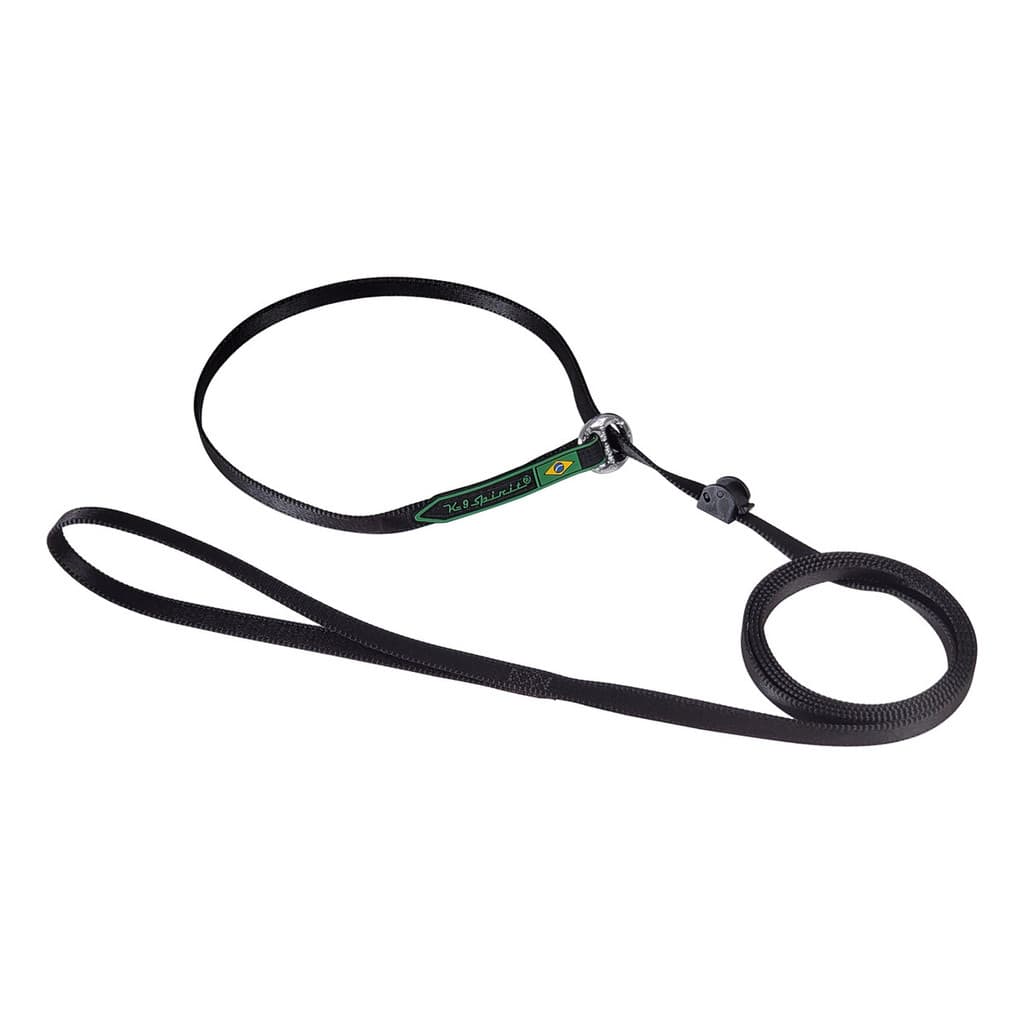 Guia K9 Spirit Unificada Para Cães Segura Poliéster 1,50m Cor Preto