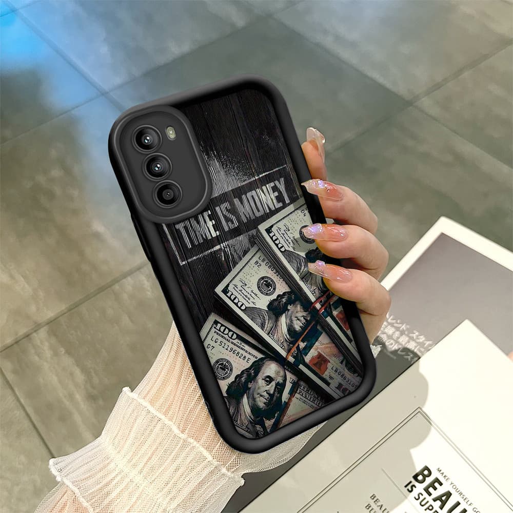 Capinha Para Motorola Moto G52 G82 5G Capa De Celular Macia Silicone Protetora Preta Case BTY 6967